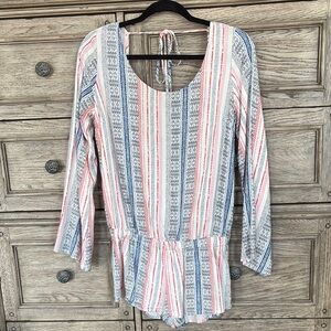 Striped Multicolor Women's romper